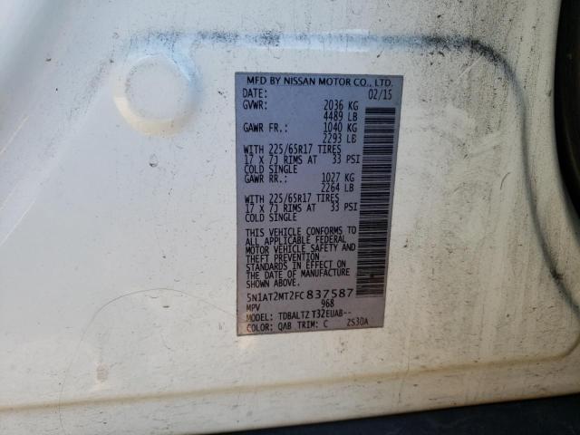 2015 NISSAN ROGUE S - 5N1AT2MT2FC837587