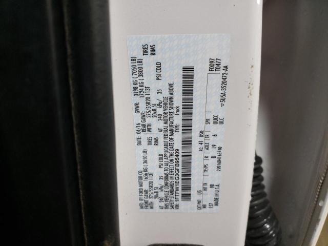 2016 FORD F150 SUPER - 1FTFW1EG3GFB95409