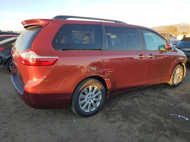 TOYOTA SIENNA XLE 2015 burgundy sports v gas 5TDDK3DC9FS104896 photo #4