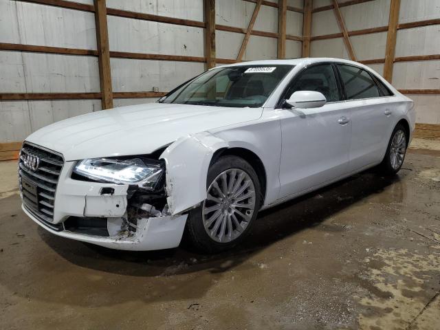 AUDI A8 L QUATT 2015 white  gas WAU3GAFDXFN035453 photo #1