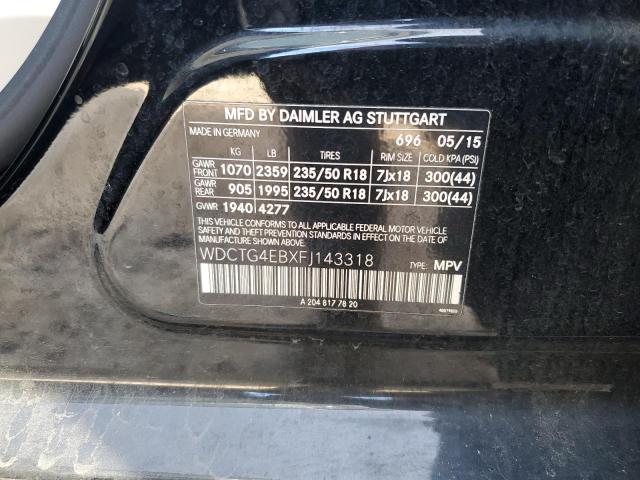 2015 MERCEDES-BENZ GLA 250 - WDCTG4EBXFJ143318