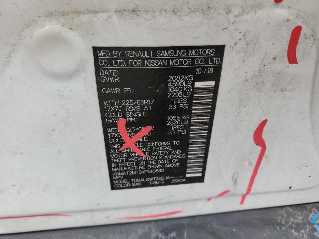 2019 NISSAN ROGUE S - KNMAT2MT5KP510883