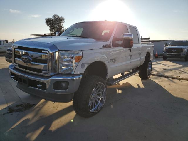 FORD F250 SUPER 2014 white  diesel 1FT7W2BTXEEA97654 photo #1