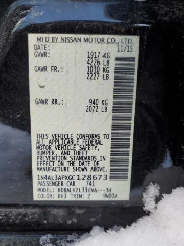 2016 NISSAN ALTIMA 2.5 - 1N4AL3APXGC128673