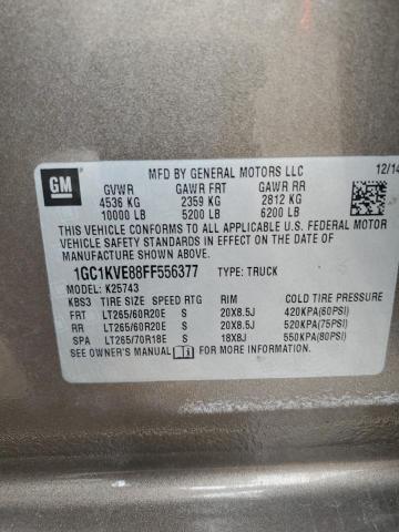 2015 CHEVROLET SILVERADO 1GC1KVE88FF556377