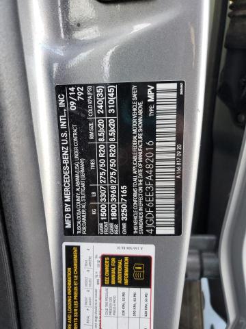 2015 MERCEDES-BENZ GL 4JGDF6EE3FA482016