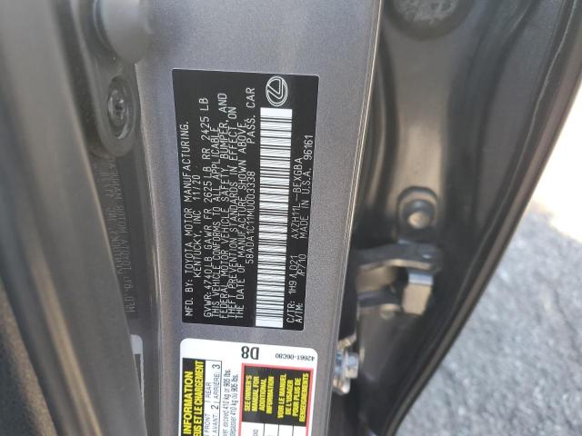 2021 LEXUS ES 300H 58ADA1C11MU003338