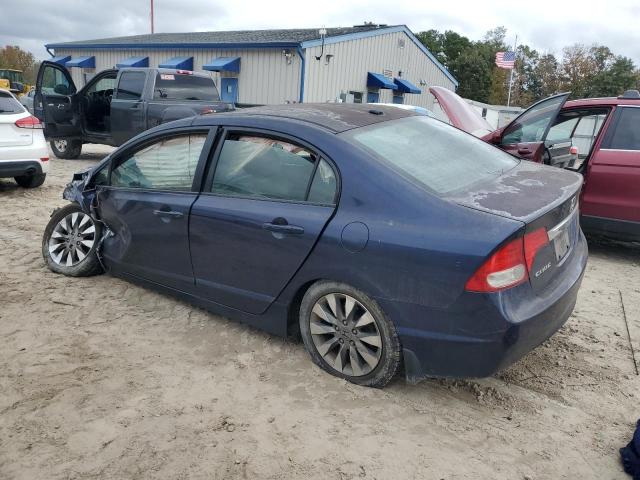 HONDA CIVIC EX 2010 blue  gas 2HGFA1F81AH550042 photo #3