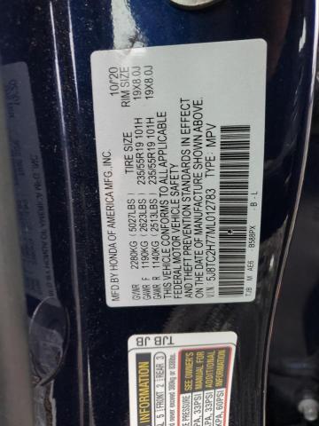 2021 ACURA RDX ADVANC - 5J8TC2H77ML012783