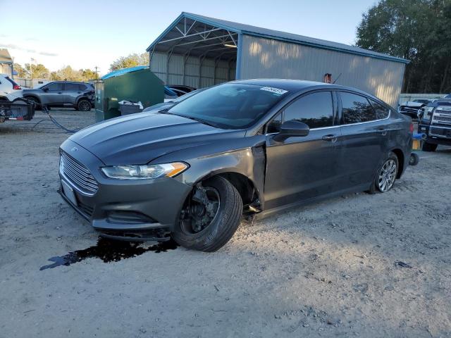 FORD FUSION S 2016 gray  gas 3FA6P0G72GR323989 photo #1