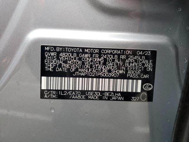 2023 LEXUS IS 500 F S JTHAP1D21P5003907