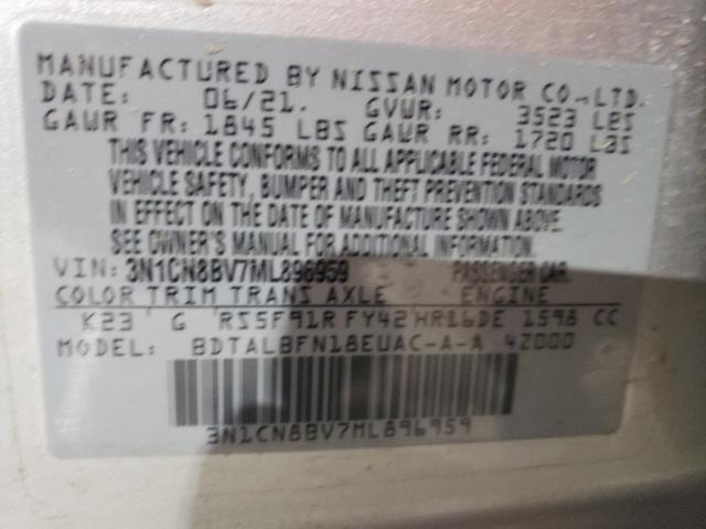 2021 NISSAN VERSA S - 3N1CN8BV7ML896959