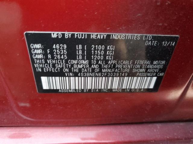 2015 SUBARU LEGACY 3.6 - 4S3BNEN62F3039149