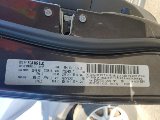 2016 DODGE JOURNEY 3C4PDDBG8GT129492