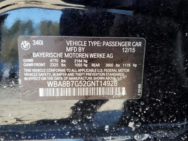 2016 BMW 340 XI - WBA8B7G52GNT14928