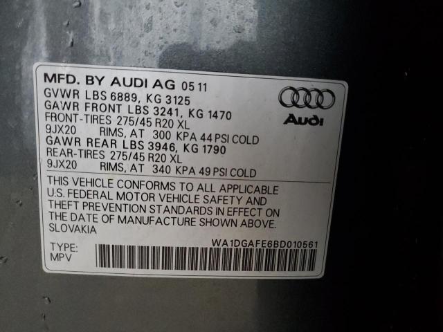 2011 AUDI Q7 PRESTIG - WA1DGAFE6BD010561