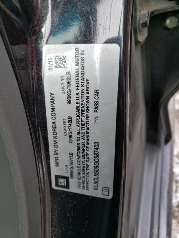 2016 CHEVROLET SPARK EV 2 KL8CL6S09GC587403
