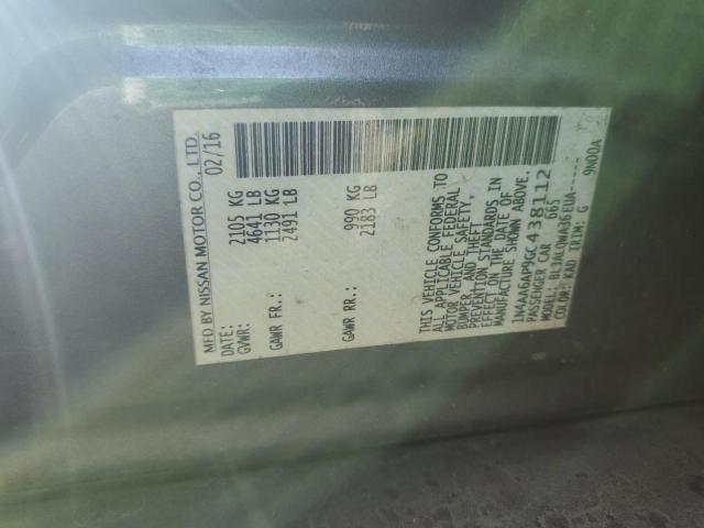 2016 NISSAN MAXIMA 3.5 - 1N4AA6AP9GC438112