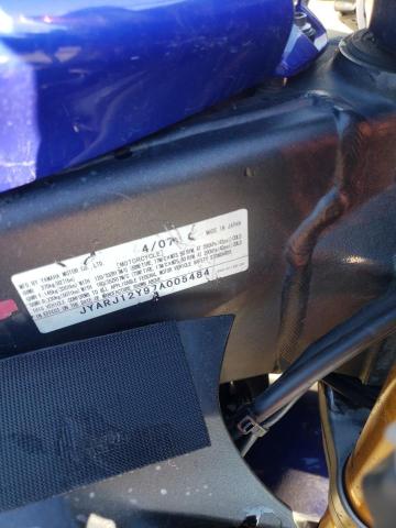 2007 YAMAHA YZFR6 L JYARJ12Y97A005484