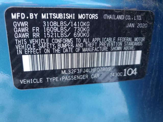 2020 MITSUBISHI MIRAGE G4 - ML32F3FJ4LHF07889