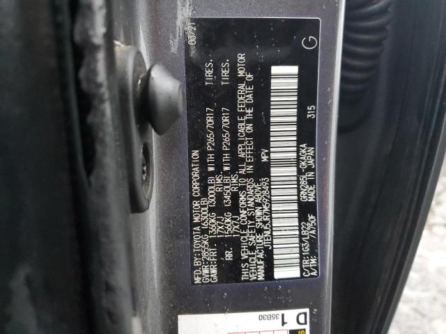 2021 TOYOTA 4RUNNER SR - JTENU5JR7M5928493