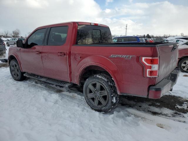 FORD F150 SUPER 2020 red  gas 1FTEW1E57LKE50770 photo #3