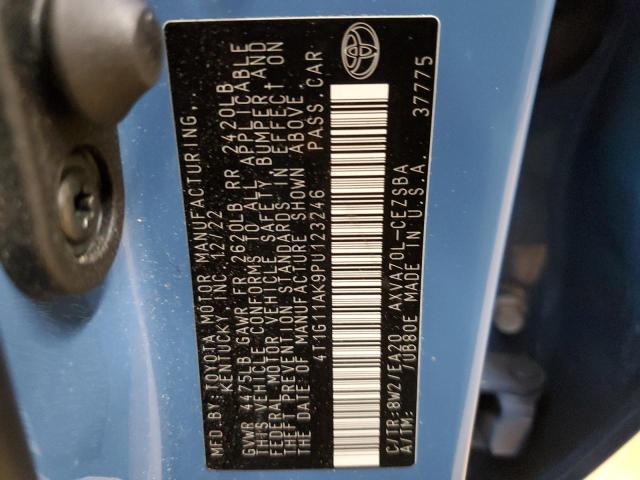 2023 TOYOTA CAMRY SE N 4T1G11AK9PU123246