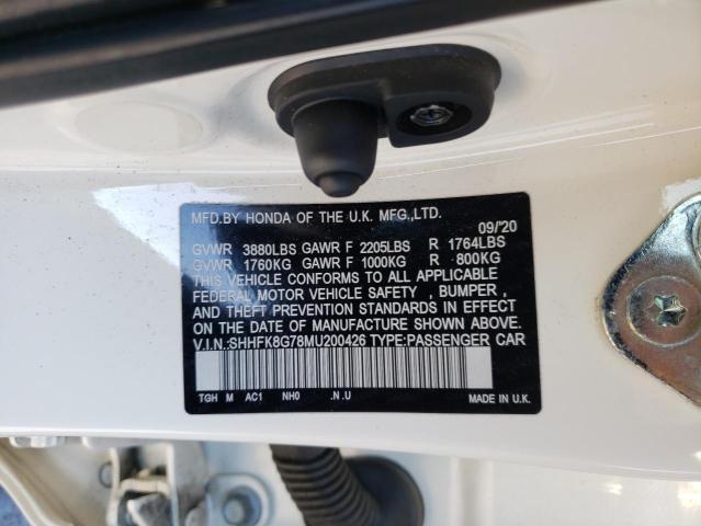 2021 HONDA CIVIC TYPE - SHHFK8G78MU200426