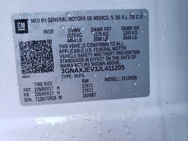 2018 CHEVROLET EQUINOX LT - 3GNAXJEV3JL411205