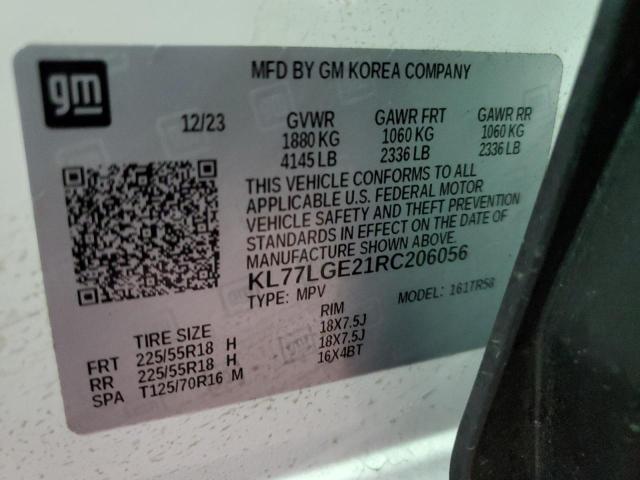 2024 CHEVROLET TRAX 1RS - KL77LGE21RC206056