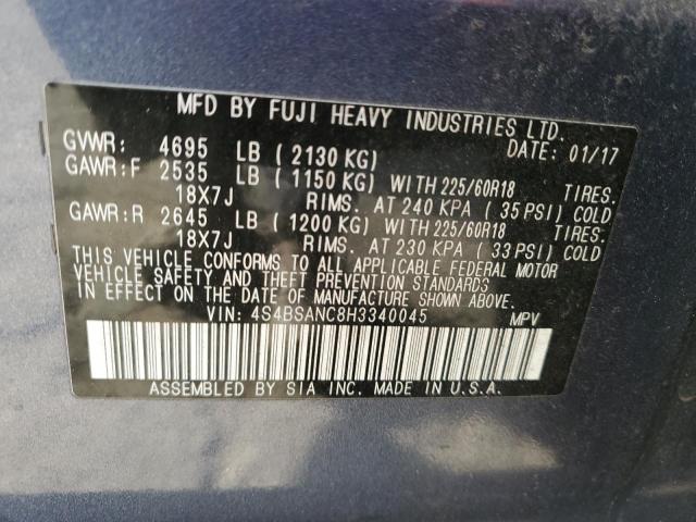 2017 SUBARU OUTBACK 2. - 4S4BSANC8H3340045