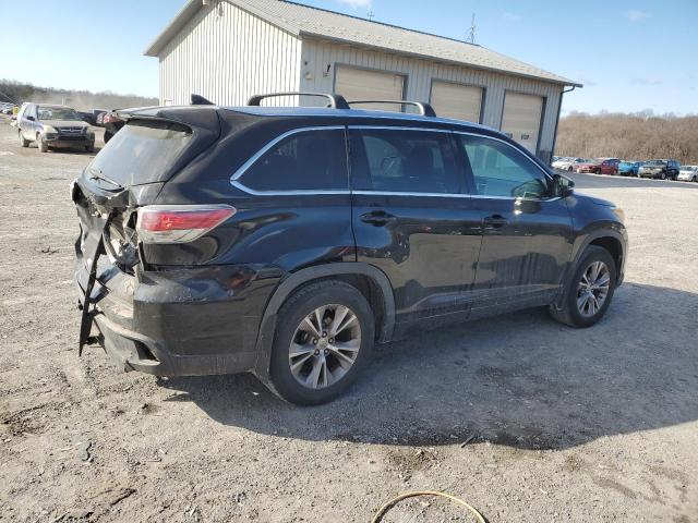 TOYOTA HIGHLANDER 2015 black  gas 5TDJKRFH5FS174555 photo #4