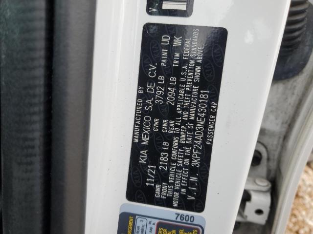 2022 KIA FORTE FE - 3KPF24AD3NE430181