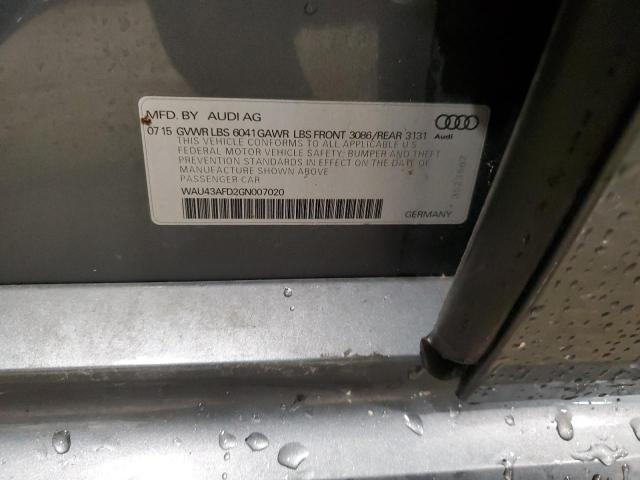 2016 AUDI A8 L QUATT - WAU43AFD2GN007020