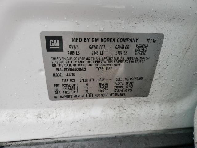 2016 BUICK ENCORE PRE - KL4CJHSB6GB586428