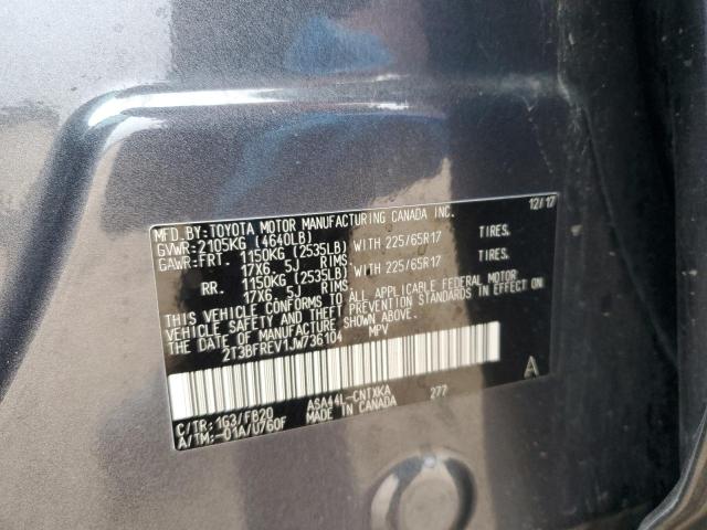 2018 TOYOTA RAV4 LE 2T3BFREV1JW736104