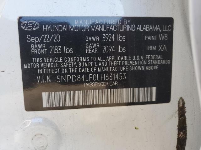 2020 HYUNDAI ELANTRA SE - 5NPD84LF0LH631453