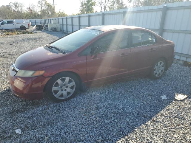 HONDA CIVIC LX 2006 burgundy sedan 4d gas 1HGFA16536L130394 photo #1