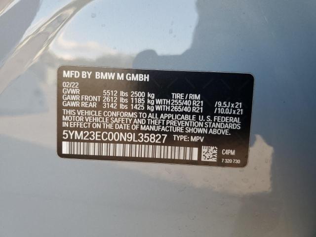 2022 BMW X4 M 5YM23EC00N9L35827