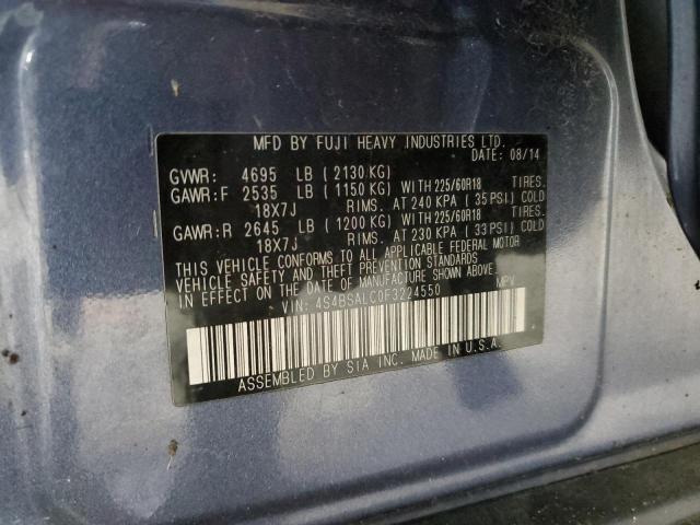 2015 SUBARU OUTBACK 4S4BSALC0F3224550
