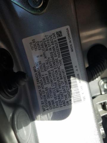 2019 HONDA CIVIC EX 2HGFC1F38KH651451