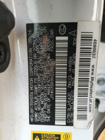 2017 LEXUS CT 200 JTHKD5BHXH2289383