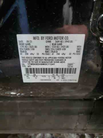2021 FORD EXPLORER X - 1FMSK8DH9MGC11241