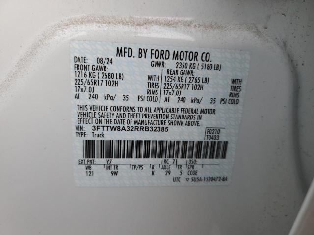 2024 FORD MAVERICK X - 3FTTW8A32RRB32385