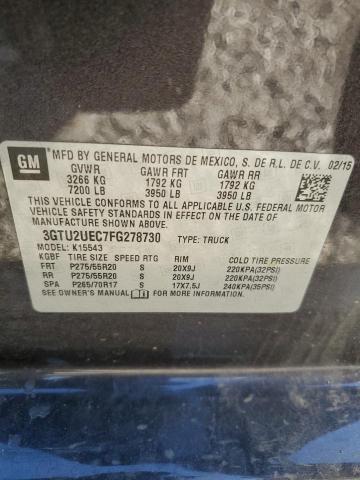 2015 GMC SIERRA K15 3GTU2UEC7FG278730