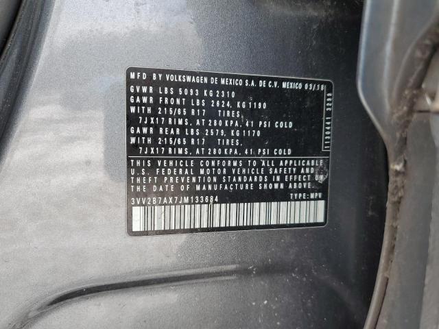 2018 VOLKSWAGEN TIGUAN SE - 3VV2B7AX7JM133684