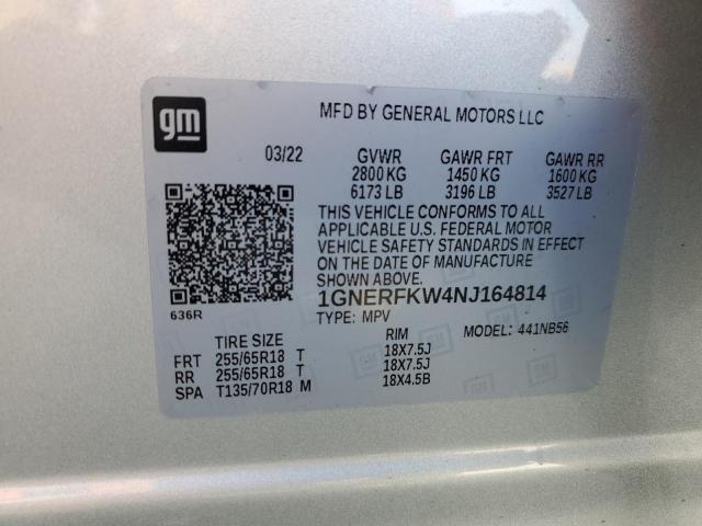 2022 CHEVROLET TRAVERSE L 1GNERFKW4NJ164814