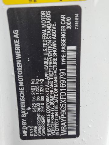 2015 BMW 650 I WBAYP9C5XFD169791