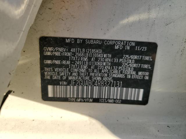 2024 SUBARU CROSSTREK - JF2GUABC4R8327131
