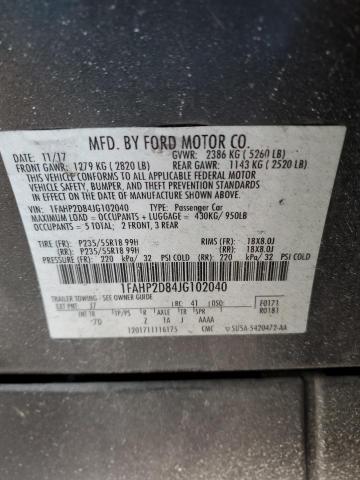 2018 FORD TAURUS SE - 1FAHP2D84JG102040